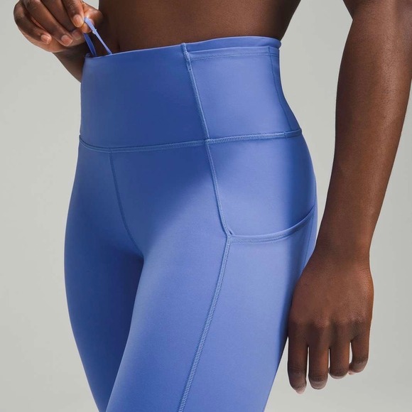 Lululemon F&F High-Rise Running Tights 25" Inseam, Wild Indigo - Picture 3 of 7